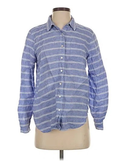 Pre-owned L.l.bean Long Sleeve Button Down Shirt In Blue
