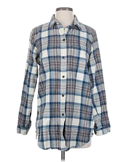 Pre-owned L.l.bean Long Sleeve Button Down Shirt In Blue