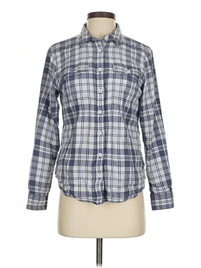 Pre-owned L.l.bean Long Sleeve Button Down Shirt In Blue