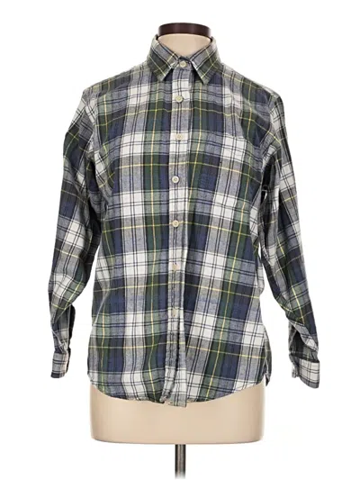 Pre-owned L.l.bean Long Sleeve Button Down Shirt In Blue