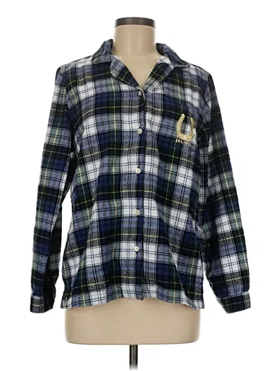 Pre-owned L.l.bean Long Sleeve Button Down Shirt In Blue