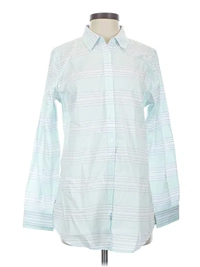 Pre-owned L.l.bean Long Sleeve Button Down Shirt In Blue