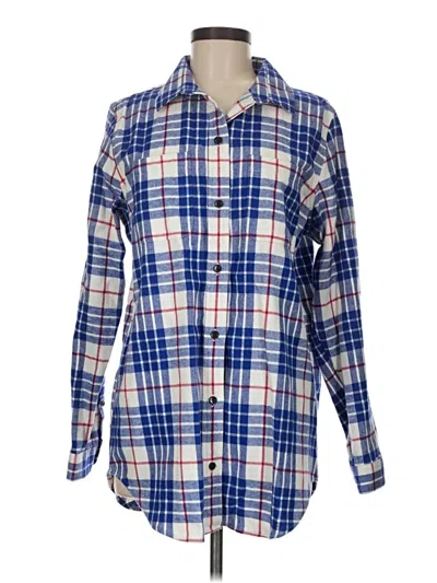 L.l.bean Long Sleeve Button Down Shirt In Blue