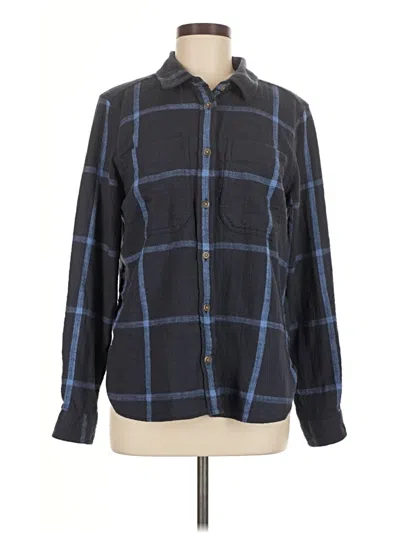 Pre-owned L.l.bean Long Sleeve Button Down Shirt In Blue