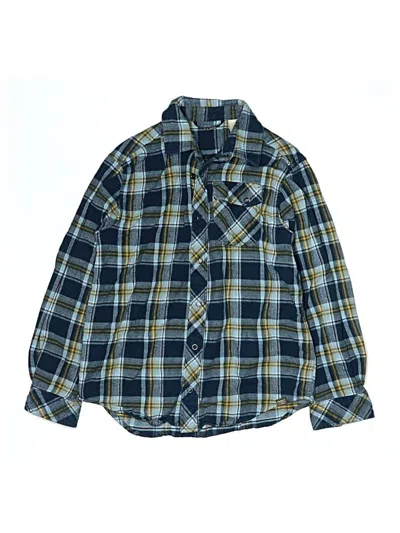Pre-owned L.l.bean Kids' Long Sleeve Button Down Shirt In Blue