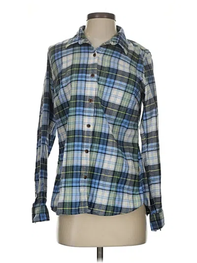 Pre-owned L.l.bean Long Sleeve Button Down Shirt In Blue