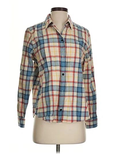 Pre-owned L.l.bean Long Sleeve Button Down Shirt In Blue