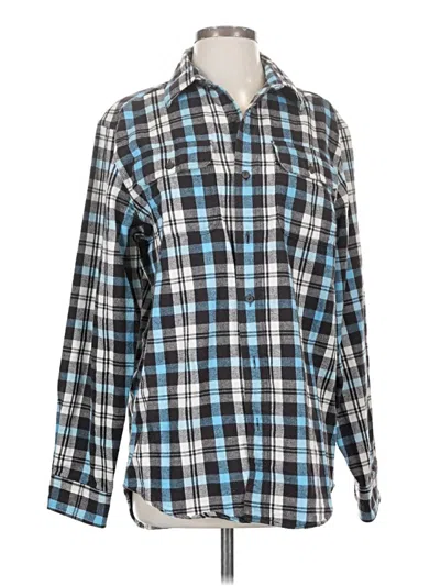 Pre-owned L.l.bean Long Sleeve Button Down Shirt In Blue
