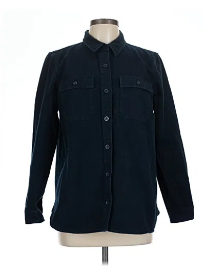 Pre-owned L.l.bean Long Sleeve Button Down Shirt In Blue