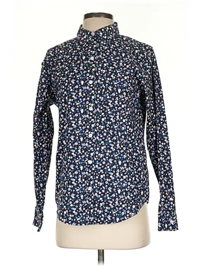 Pre-owned L.l.bean Long Sleeve Button Down Shirt In Blue