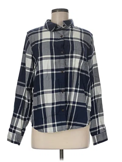 Pre-owned L.l.bean Long Sleeve Button Down Shirt In Blue