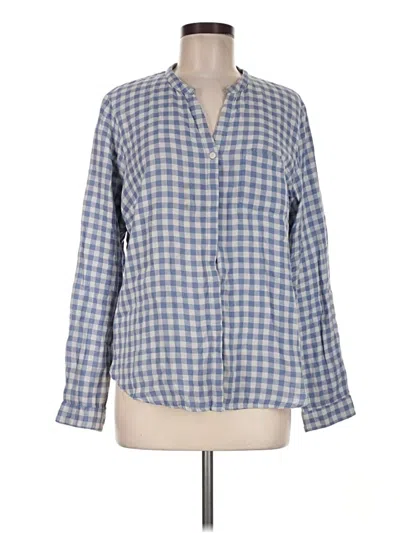 Pre-owned L.l.bean Long Sleeve Button Down Shirt In Blue