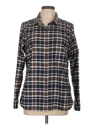 Pre-owned L.l.bean Long Sleeve Button Down Shirt In Brown