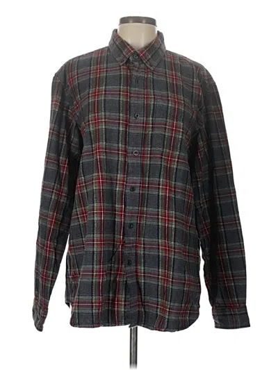 Pre-owned L.l.bean Long Sleeve Button Down Shirt In Gray