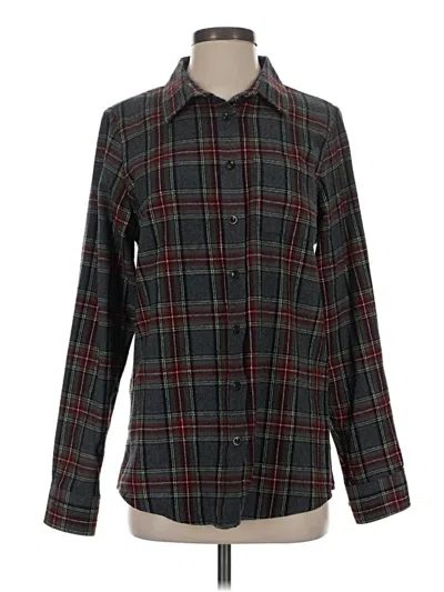 Pre-owned L.l.bean Long Sleeve Button Down Shirt In Gray