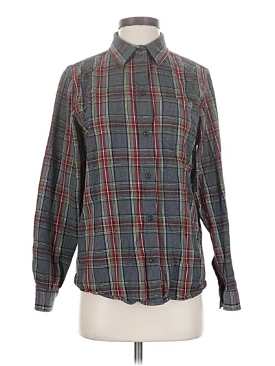 Pre-owned L.l.bean Long Sleeve Button Down Shirt In Gray