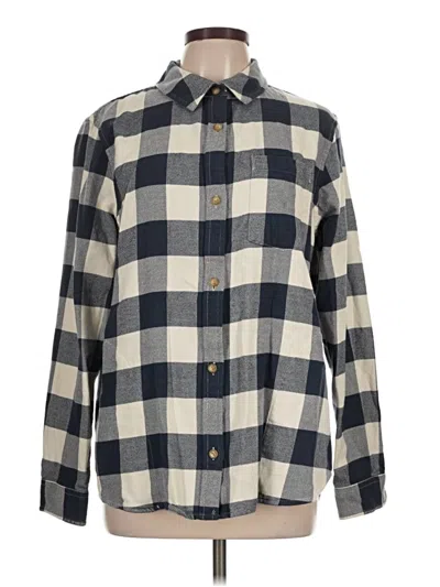 Pre-owned L.l.bean Long Sleeve Button Down Shirt In Gray