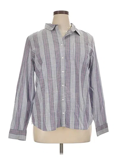 Pre-owned L.l.bean Long Sleeve Button Down Shirt In Gray