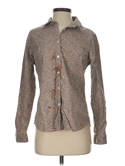 Pre-owned L.l.bean Long Sleeve Button Down Shirt In Gray