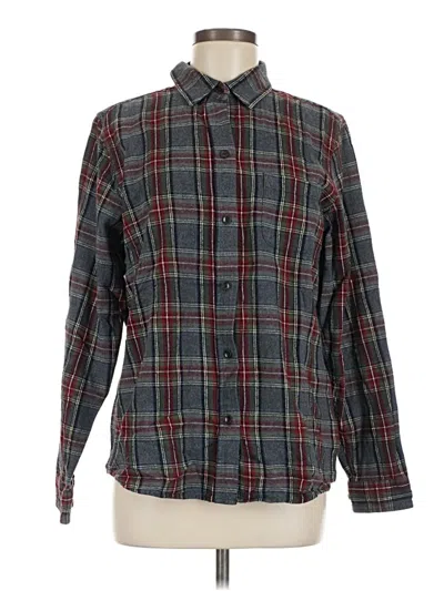 Pre-owned L.l.bean Long Sleeve Button Down Shirt In Gray
