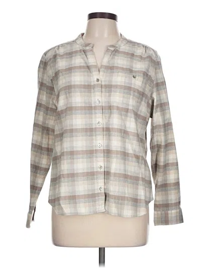 Pre-owned L.l.bean Long Sleeve Button Down Shirt In Gray