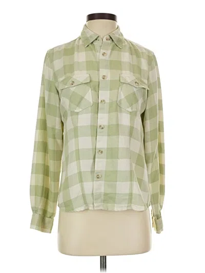 Pre-owned L.l.bean Long Sleeve Button Down Shirt In Green