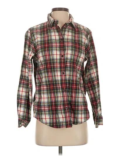 Pre-owned L.l.bean Long Sleeve Button Down Shirt In Green