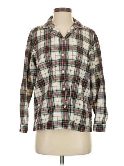 Pre-owned L.l.bean Long Sleeve Button Down Shirt In Green