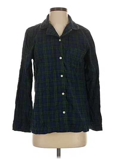 Pre-owned L.l.bean Long Sleeve Button Down Shirt In Green