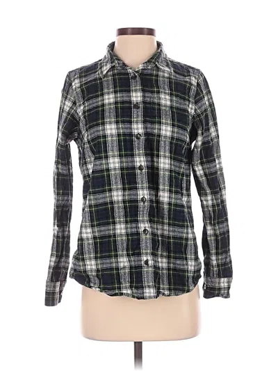 Pre-owned L.l.bean Long Sleeve Button Down Shirt In Green