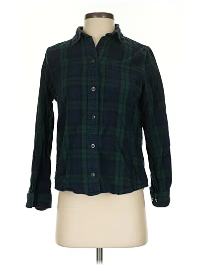 Pre-owned L.l.bean Long Sleeve Button Down Shirt In Green