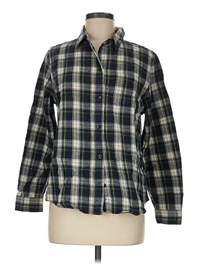 Pre-owned L.l.bean Long Sleeve Button Down Shirt In Green