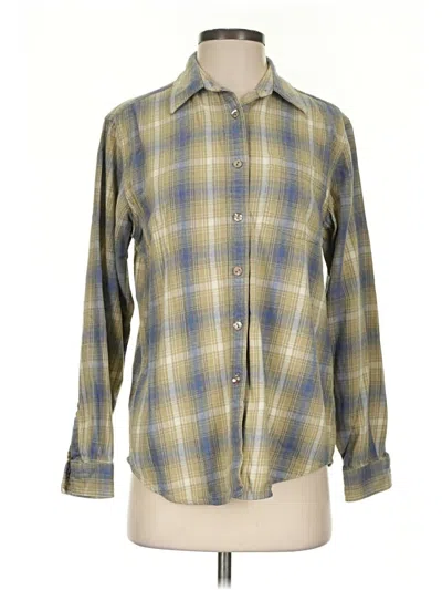 Pre-owned L.l.bean Long Sleeve Button Down Shirt In Green