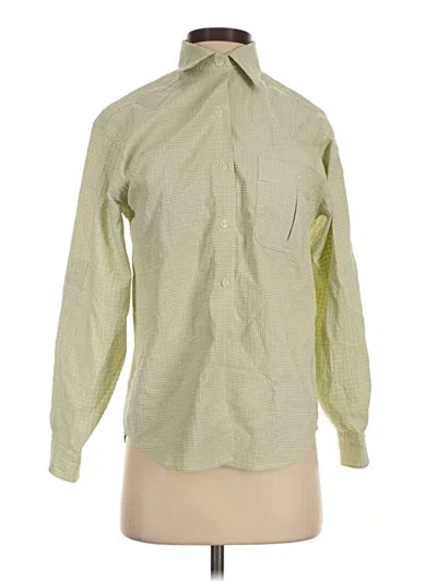 Pre-owned L.l.bean Long Sleeve Button Down Shirt In Green