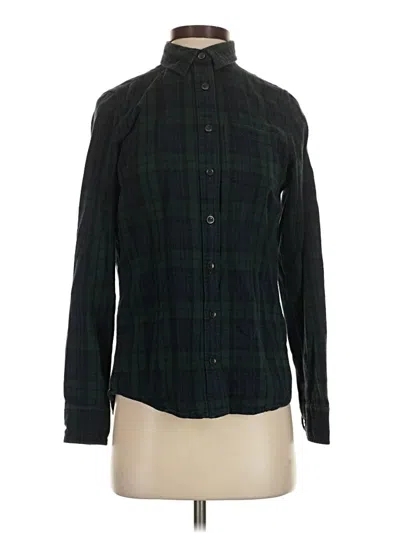 Pre-owned L.l.bean Long Sleeve Button Down Shirt In Green