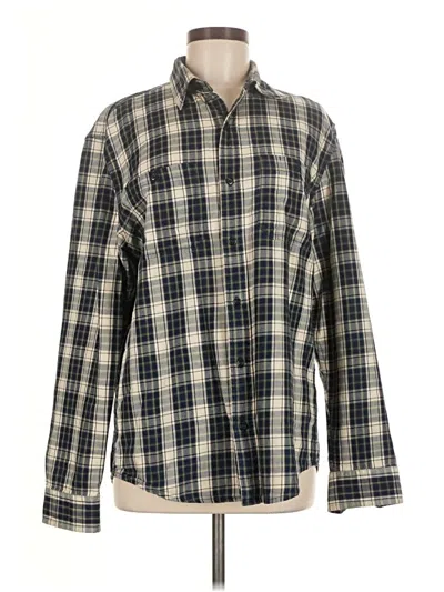 Pre-owned L.l.bean Long Sleeve Button Down Shirt In Ivory