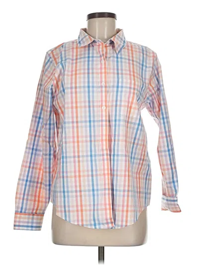 Pre-owned L.l.bean Long Sleeve Button Down Shirt In Orange