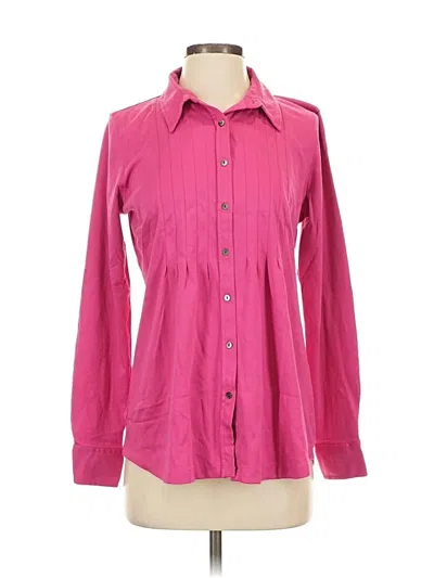 Pre-owned L.l.bean Long Sleeve Button Down Shirt In Pink