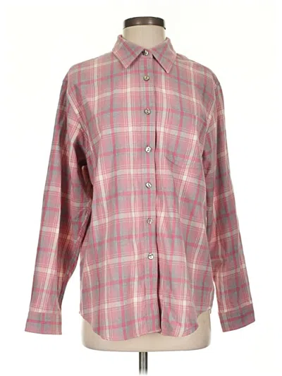 Pre-owned L.l.bean Long Sleeve Button Down Shirt In Pink
