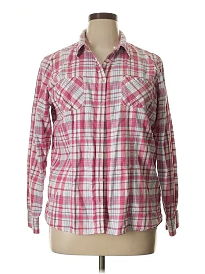 Pre-owned L.l.bean Long Sleeve Button Down Shirt In Pink