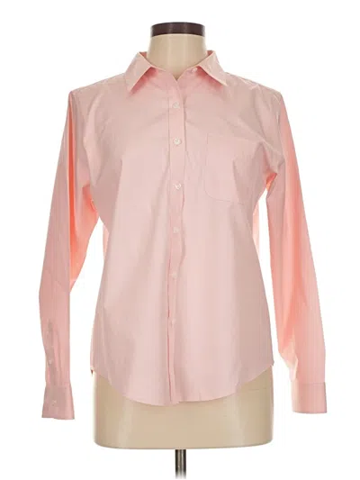 Pre-owned L.l.bean Long Sleeve Button Down Shirt In Pink