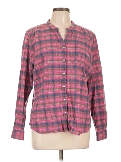 Pre-owned L.l.bean Long Sleeve Button Down Shirt In Pink