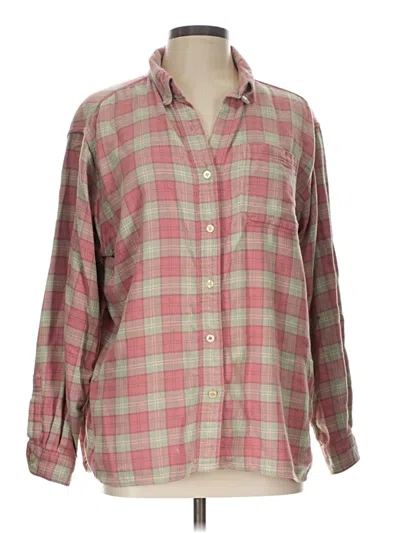 Pre-owned L.l.bean Long Sleeve Button Down Shirt In Pink
