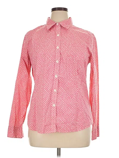Pre-owned L.l.bean Long Sleeve Button Down Shirt In Pink
