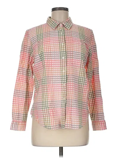Pre-owned L.l.bean Long Sleeve Button Down Shirt In Pink