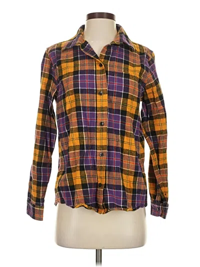 Pre-owned L.l.bean Long Sleeve Button Down Shirt In Purple