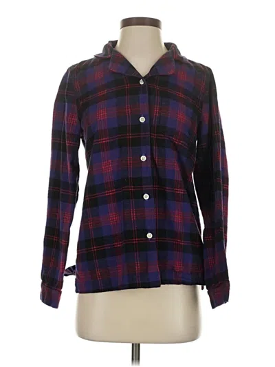 Pre-owned L.l.bean Long Sleeve Button Down Shirt In Purple