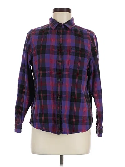 Pre-owned L.l.bean Long Sleeve Button Down Shirt In Purple