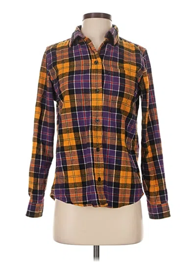 Pre-owned L.l.bean Long Sleeve Button Down Shirt In Purple