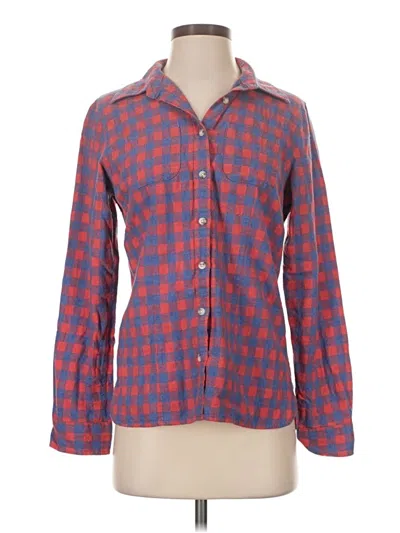 Pre-owned L.l.bean Long Sleeve Button Down Shirt In Red